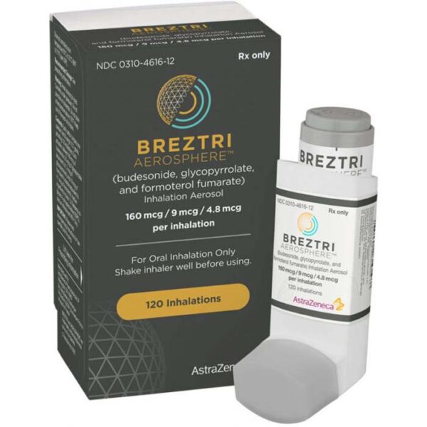 Buy Breztri Aerosphere (budesonide/glycopyrrolate/formoterol fumarate) Online